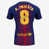 Andrés Iniesta Signed FC Barcelona 2017-18 Football Shirt